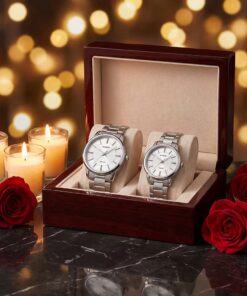 Original Casio Silver Anniversary Couple Watches Pakistan - Image 3