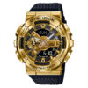 casio g-shock gm-110g-1a9 golden bezel mens watch in black resin band