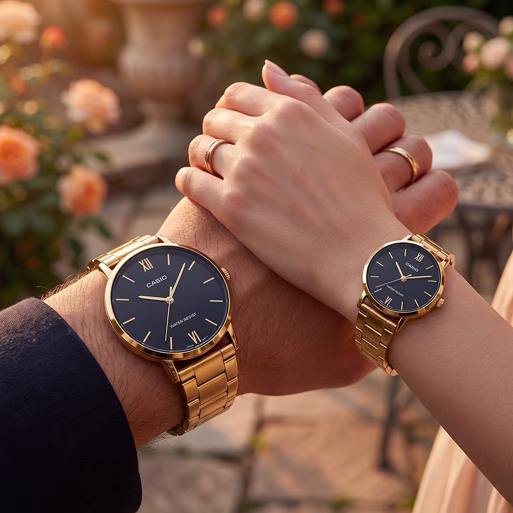 Premium Gold Couple Watches for Wedding Gift Pakistan