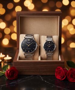 Classic Black Dial Couple Watches | Original Casio His & Her Gift - Image 3