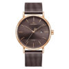 NaviForce-3008 brown mesh chain brown round analog dial men's casual wear watch