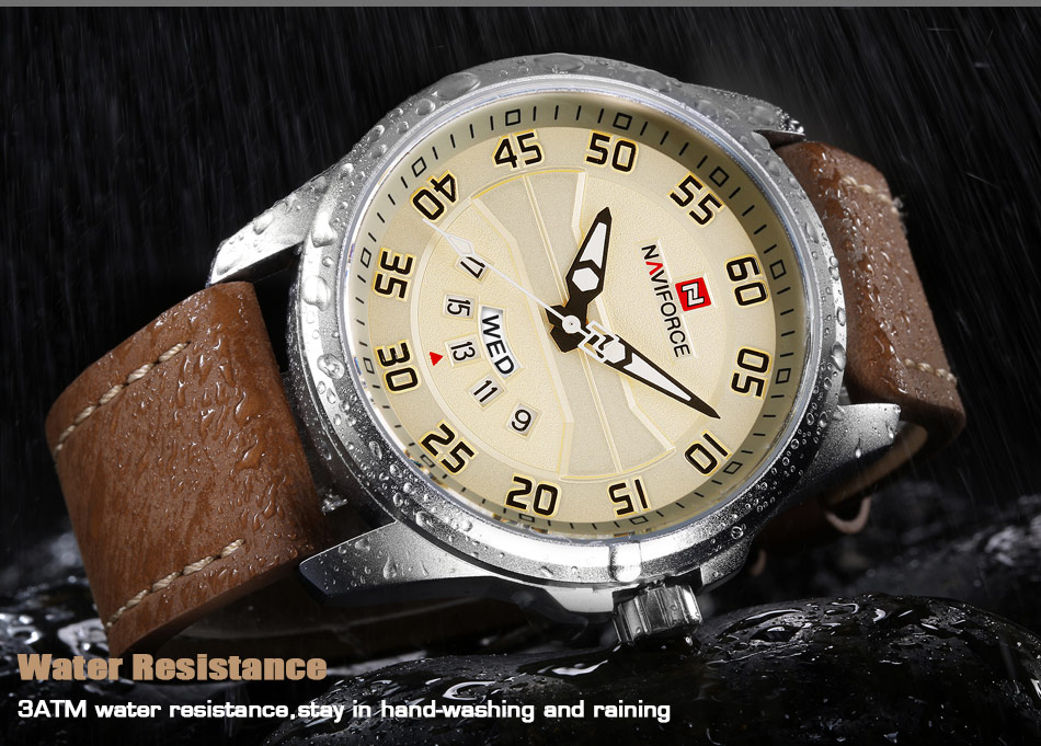 NaviForce-NF9124 3ATM water resistant men's wrist watch