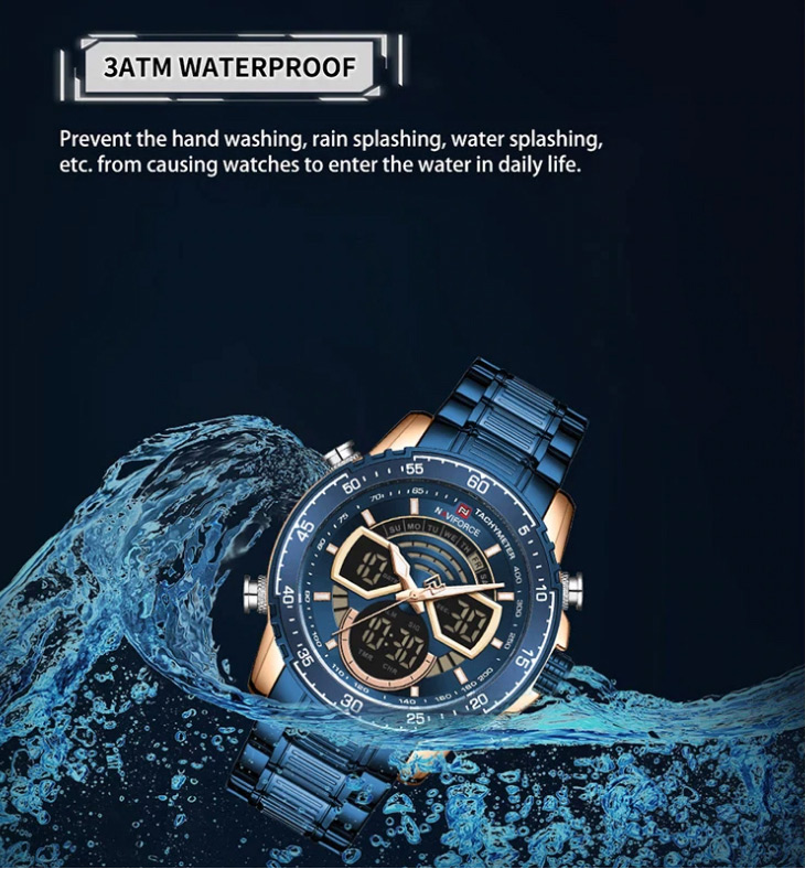 NaviForce-NF9189 men's water resistant hand watch