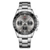 NaviForce NF9193 silver stainless steel multi hand dial men's wrist watch