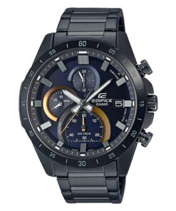 Casio Edifice-EFR-571DC-2A black stainless steel black dial men's chronograph dress watch