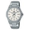 Casio Edifice EFR-S108D-7AV silver stainless steel white analog dial men's watch