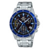 Casioe-Edifice-EFV-540D-1A2V silver stainless steel black dial men's chronograph wrist watch