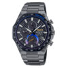 Casio-Edifice-EQB-1100TMS-1A black stainless steel black dial men's smart phone link solar powered chronograph sports watch