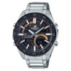 Casio-Edifice-ERA-120DB-1BV silver stainless steel black dial men's analog digital quartz watch