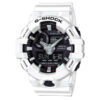 Casio-G-Shock-GA-700-7A white resin band black dial analog digital youth wrist watch
