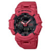 Casio-G-Shock-GBA-900RD-4A red resin band black multi hand dial sports wrist watch