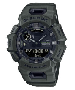Casio-G-Shock-GBA-900UU-3A green resin band black multi dial men's watch