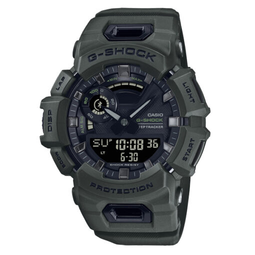 Casio-G-Shock-GBA-900UU-3A green resin band black multi dial men's watch