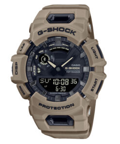 Casio-G-Shock-GBA-900UU-5A khaki resin band black dial analog digital men's watch
