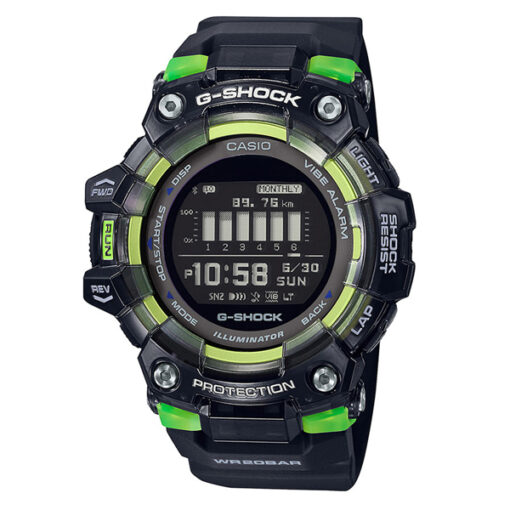 Casio-G-Shock-GBD-100SM-1DR black resin band digital dial men's dress watch