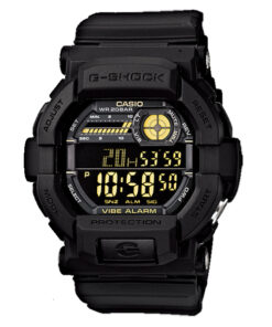 Casio-G-Shock-GD-350-1B black resin band digital dial men's watch