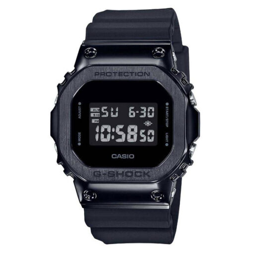 Casio-G-Shock-GM-5600B-1DR black resin band digital dial youth wrist watch