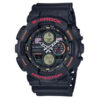 Casio G-Shock GA-140-1A4 multi color men's casual watch in black resin band