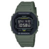 Casio G-Shock DW-5610SU-3 green resin band men's watch in digital dial