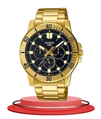 Golden shop hand watch