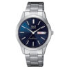 Q&Q CD06J202Y silver stainless steel classic blue dial men's analog wrist watch