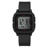 Q&Q-G02A-003VY black resin strap square digital dial ladies casual wear watch