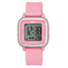 Q&Q G02A-009VY pink resin band square dial ladies digital hand watch
