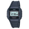 Q&Q ML01P101Y black resin band black dial mens digital sports wrist watch