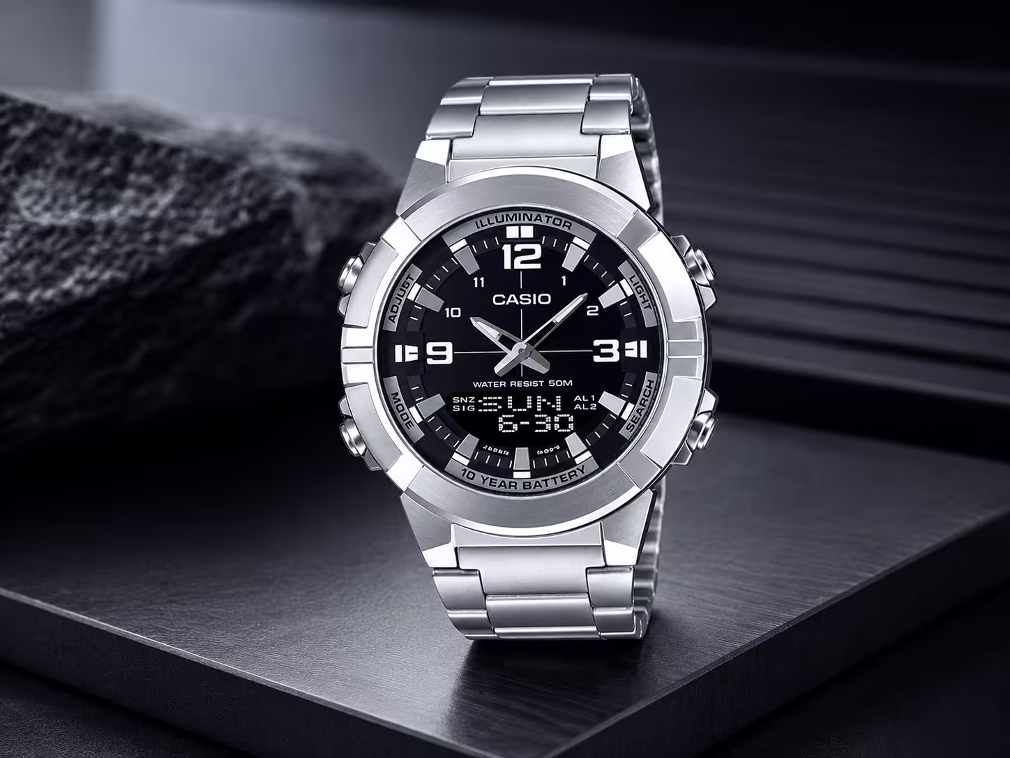 Casio AMW analog digital wrist watches