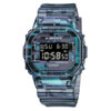 Casio G-Shock-DW-5600NN-1DR translucent resin band square shape digital dial men's wrist watch