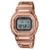 Casio G-Shock GMW-B5000GD-4DR rose gold stainless steel chain square shape digital dial men's dress watch