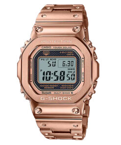 Casio G-Shock GMW-B5000GD-4DR rose gold stainless steel chain square shape digital dial men's dress watch