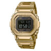 Casio G-Shock GMW-B5000GD-4DR golden stainless steel chain square shape digital dial men's gift watch