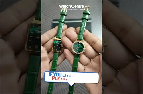 Curren green leather strap analog dial ladies dress watches review