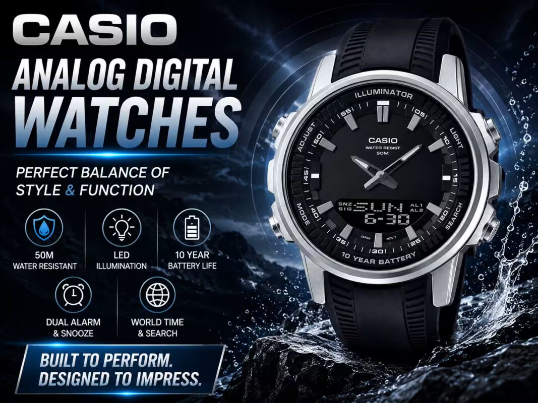 Casio Analog Digital Wrist Watches Banner Watchcentre.PK