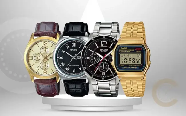 Casio men's wrist watches category banner on watch centre Pakistan store