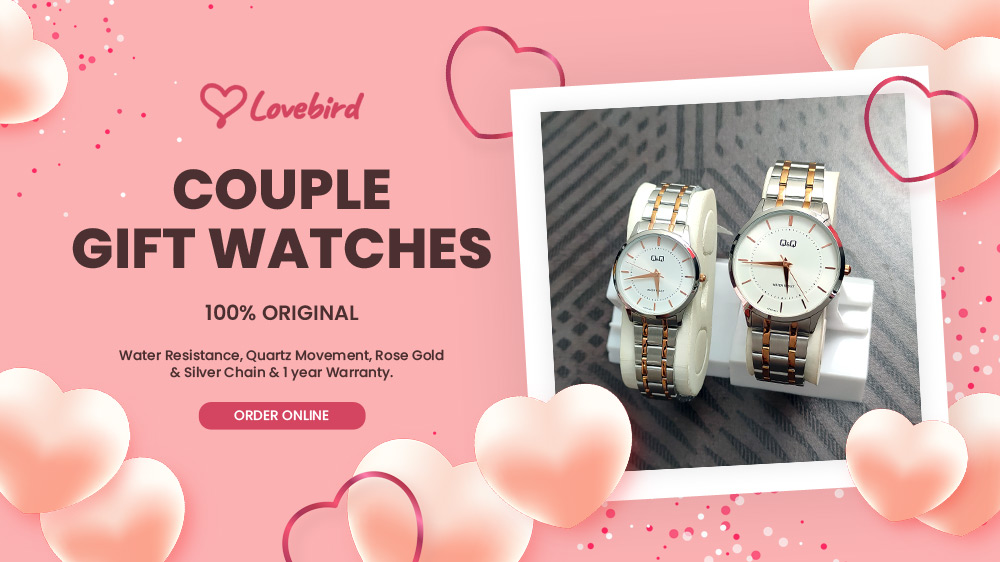 Branded pair gift watches for couple for wedding gifting, anniversary, engagement or birthday present