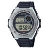Casio MWD-100H-1A black resin band round digital dial men's wrist watch