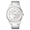 Citizen BD0041-89A silver stainless steel chain round analog dial date display men's wrist watch