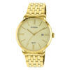 Citizen DZ0002-50P golden stainless steel chain round analog dial men's luxury gift watch
