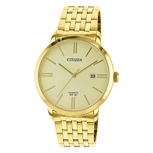 Citizen DZ0002-50P golden stainless steel chain round analog dial men's luxury gift watch