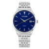 Citizen DZ0060-53L silver stainless steel chain blue simple analog dial men's wrist watch
