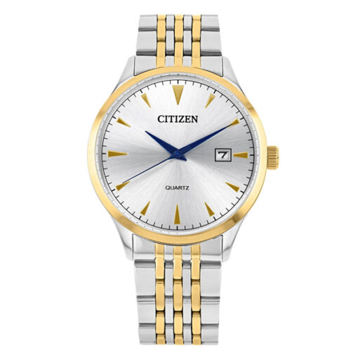 Citizen DZ0064-52A two tone stainless steel silver analog dial men's wrist watch
