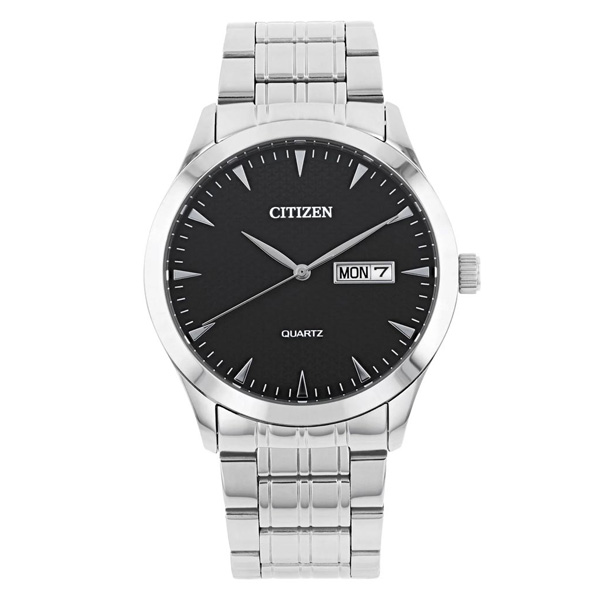 Citizen DZ5010-54E Silver Chain Black Dial Men's Hand Watch