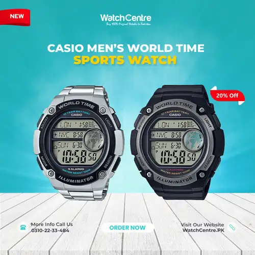Casio AE-3000 series digital sports watches