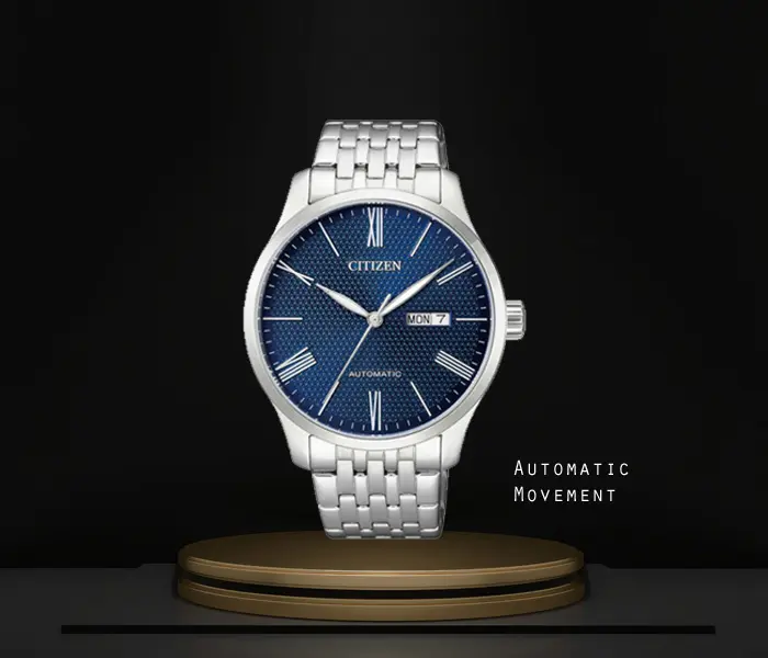 Citizen NH8450-59L men's blue dial automatic wrist watch