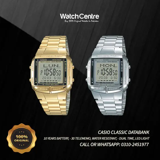 Casio Db-360 series digital vintage data bank watches