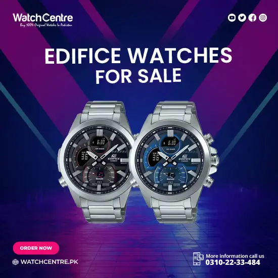 ECB 30D series Casio Edifice analog digital blueooth smartphone link gent's luxury wrist watch