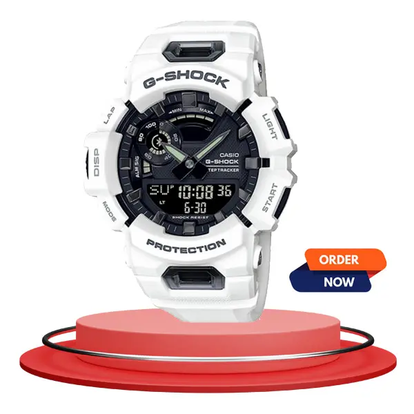 G-Shock White Resin Strap & analog digital dial men's wrist watch model GBA-900-7A