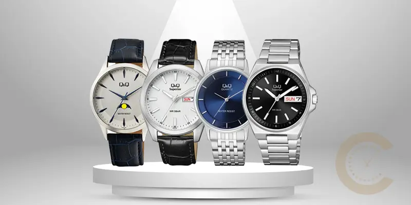 Q&Q men's wrist watches online banner on Watch Centre Online Store